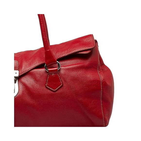 Pre Loved Prada Rolled Leather Shoulder Bag - Picture 9 of 11